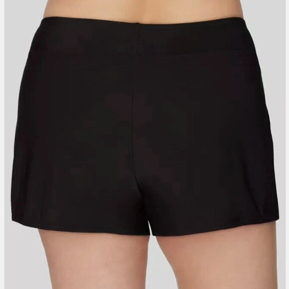 Swim Solutions Thigh Minimizer Black Swimwear Swim Boy Shorts Sizes 22W, 24W - Picture 2 of 7